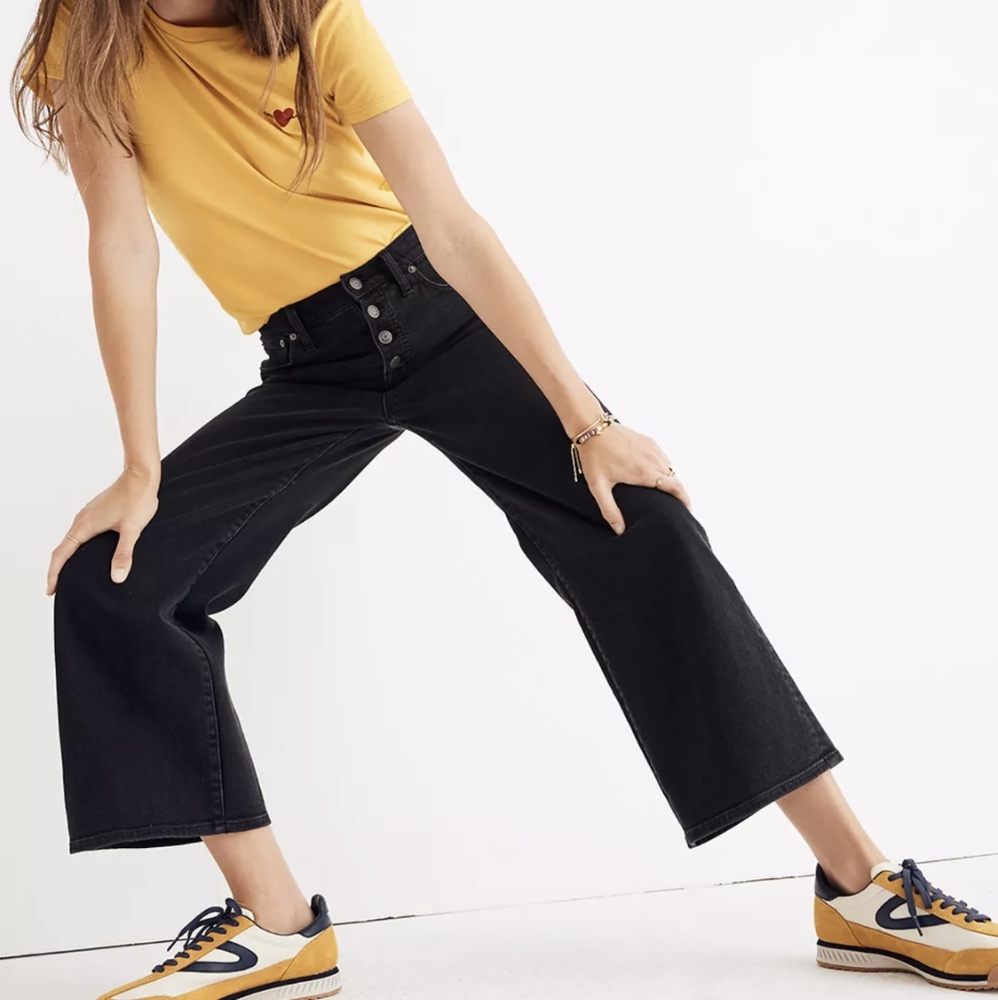 Madewell | wide-leg crop jean size 29